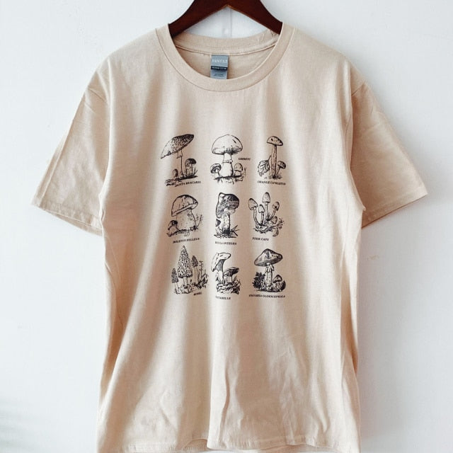 Dahlia Mushroom Grunge T-Shirt