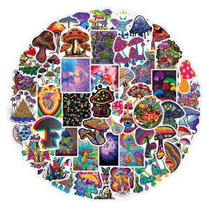 Mystical Mushrooms Stickers